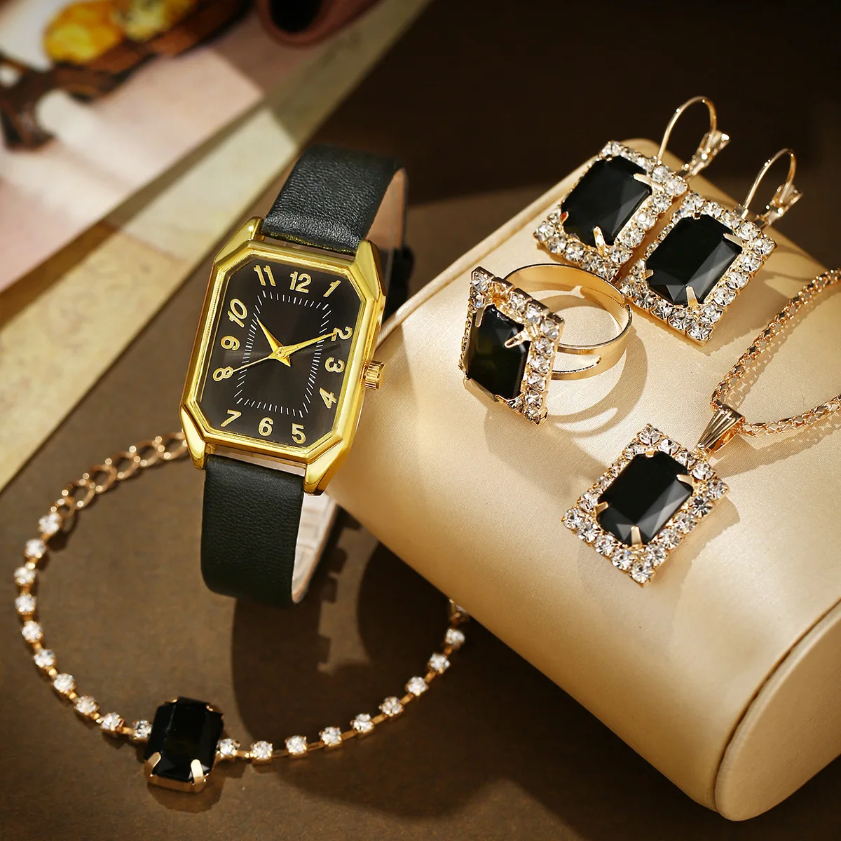 6/5/1PCS Luxury Fashion Square - Jewelry Watches Brands incelemesi ve fiyatı