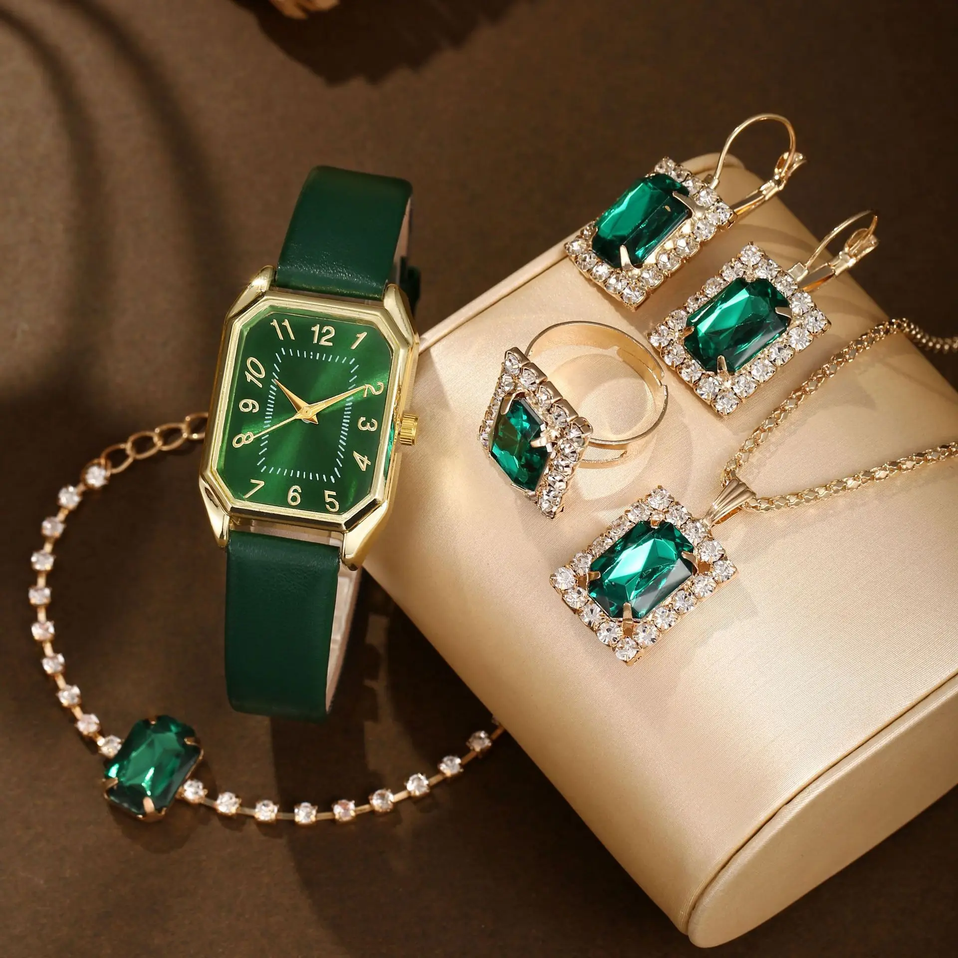 6/5/1PCS Luxury Fashion Square - Jewelry Watches Brands incelemesi ve fiyatı