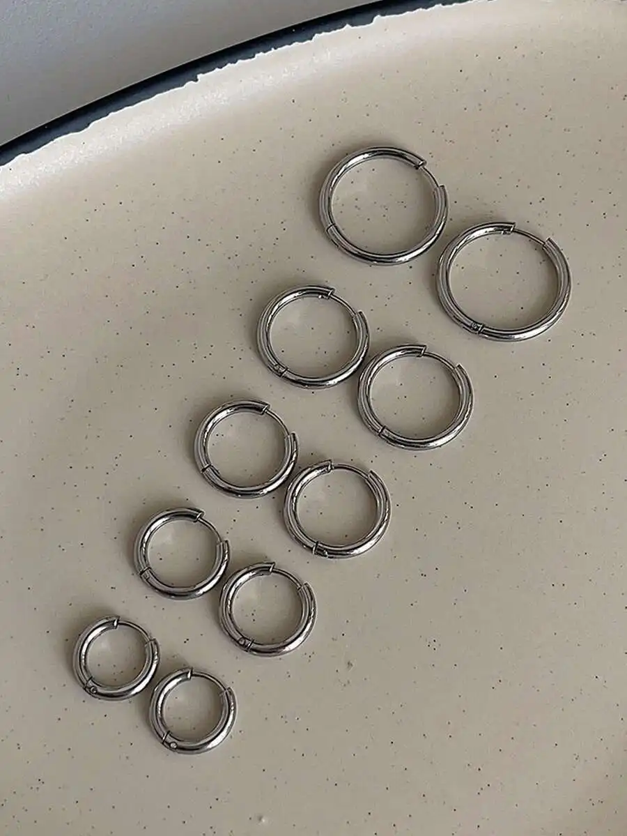 Stainless Steel Polished Hoop  - Hoop Earrings incelemesi ve fiyatı