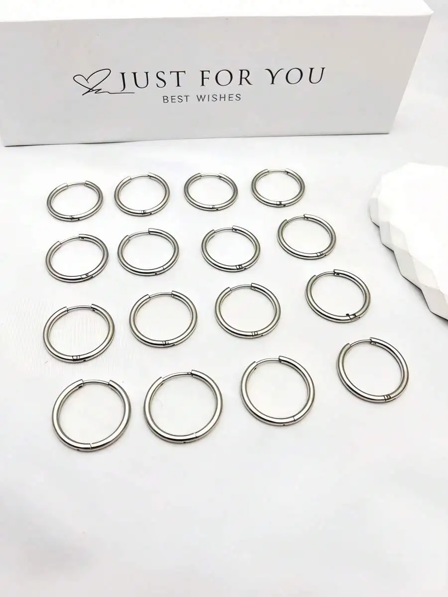 Stainless Steel Polished Hoop  - Hoop Earrings incelemesi ve fiyatı