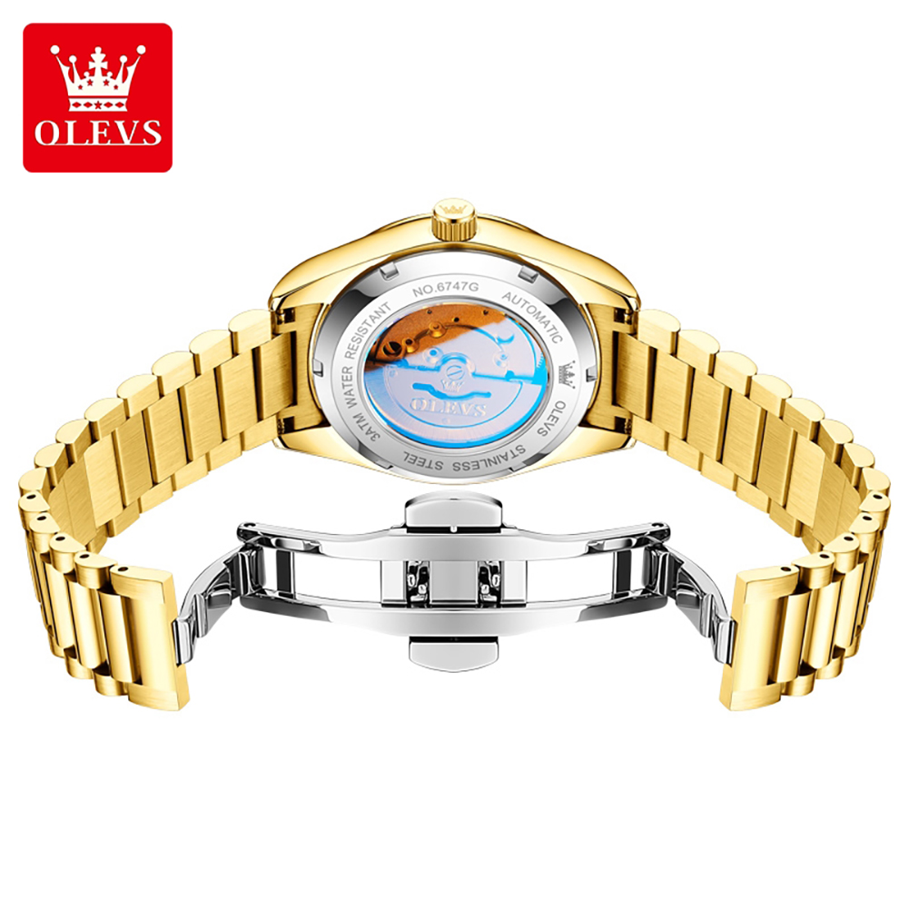 OLEVS 6747 luxury brand Men's  - Mens Mechanical Watch incelemesi ve fiyatı