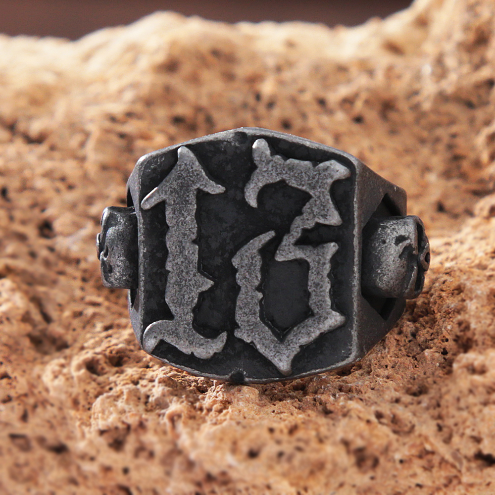 Gothic Black 13 Skull Ring Men - Gothic Skull Ring incelemesi ve fiyatı