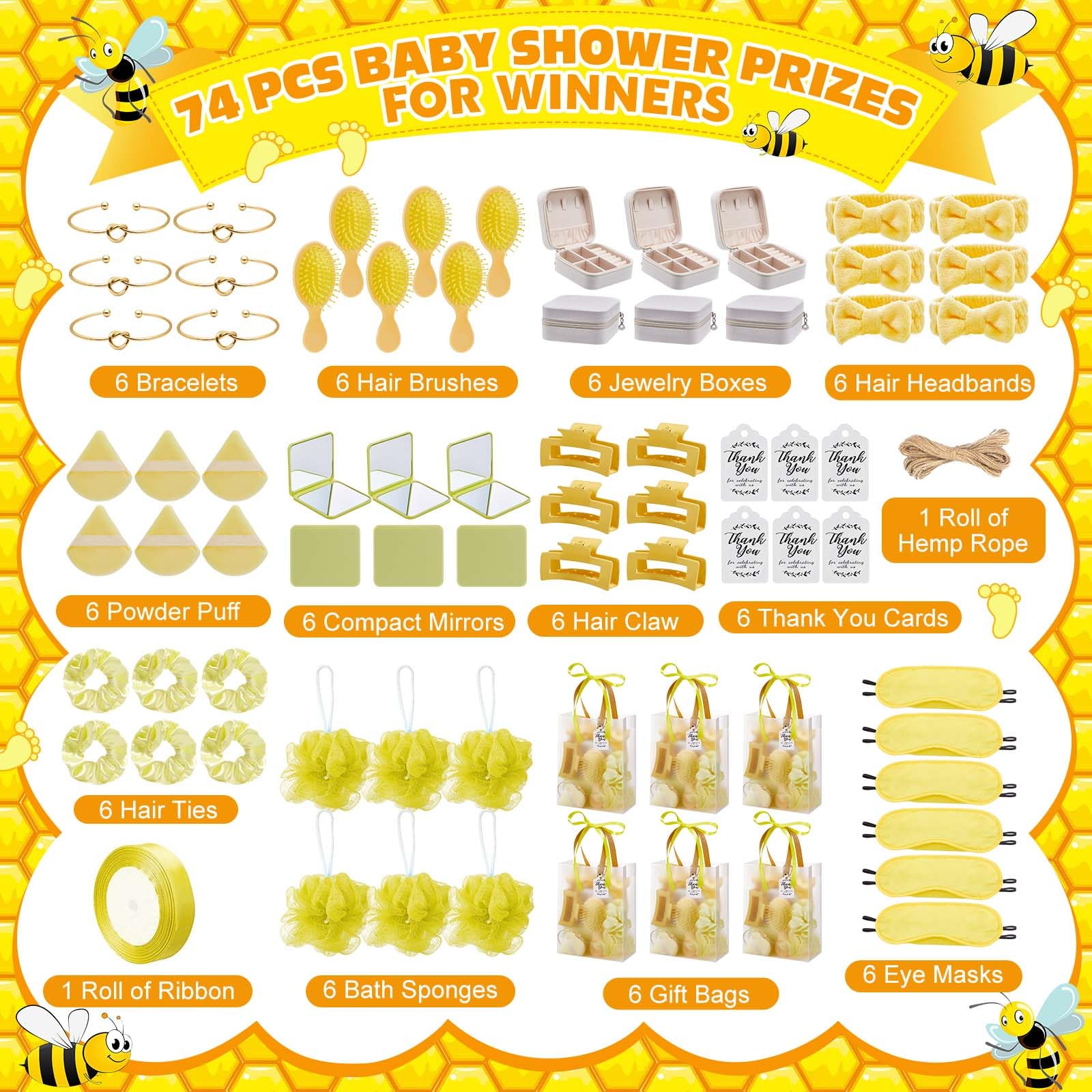 74Pcs Baby Shower Prizes for G - Jewelry & Watches Store incelemesi ve fiyatı