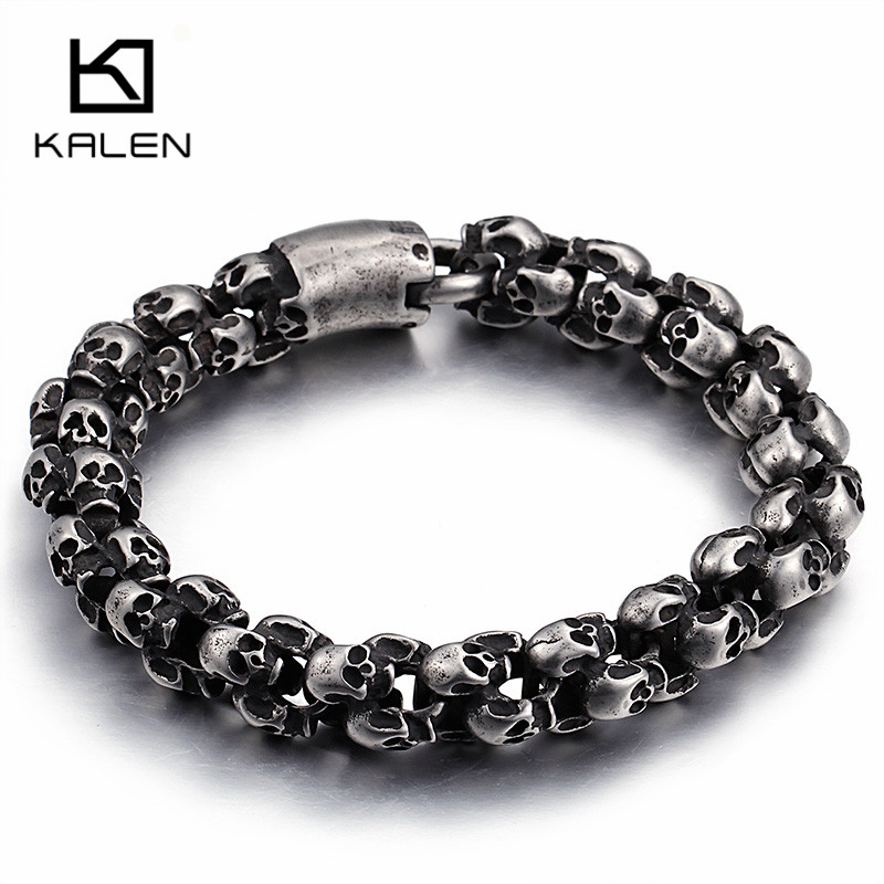 Kalen Punk Long Matte Skull Ne - Gothic Skull Ring incelemesi ve fiyatı
