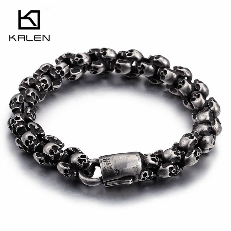 Kalen Punk Long Matte Skull Ne - Gothic Skull Ring incelemesi ve fiyatı