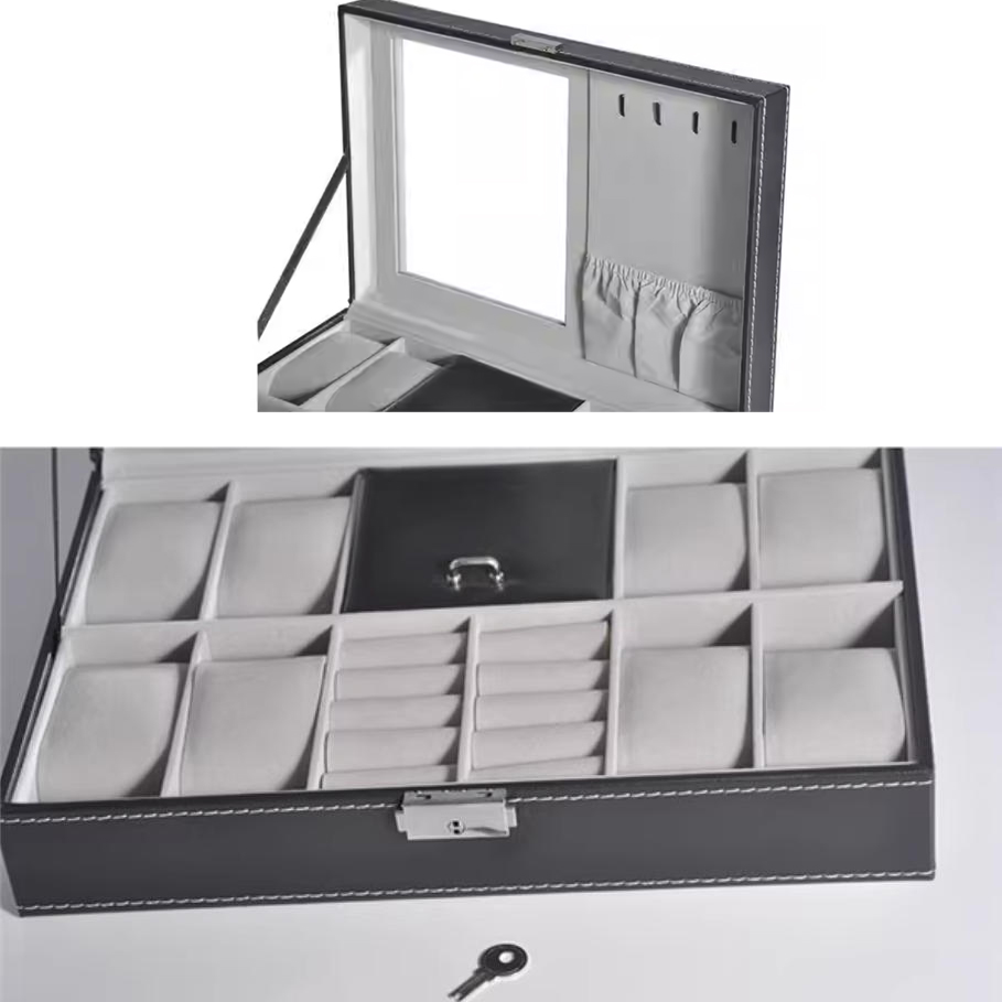 Leather Watch Box Multi-Functi - Jewelry Watches Brands incelemesi ve fiyatı
