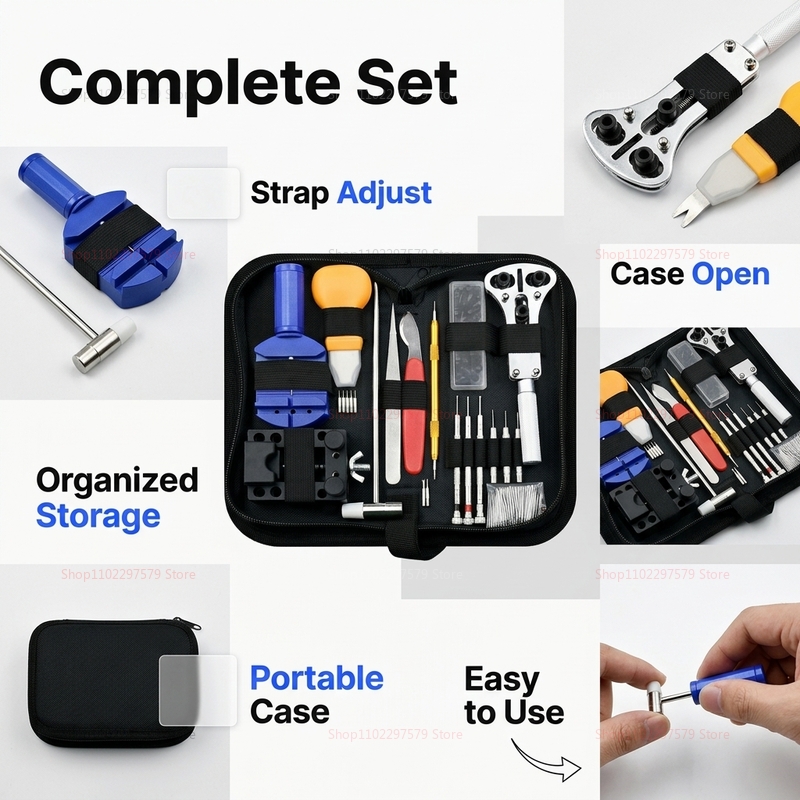 147pcs Watch Repair Tools Kit  - Jewelry Watches Brands incelemesi ve fiyatı