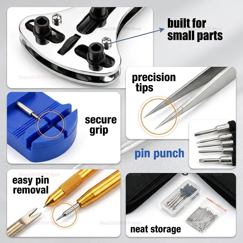147pcs Watch Repair Tools Kit  - Jewelry Watches Brands incelemesi ve fiyatı